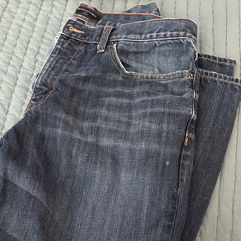 Banana Republic Dark Blue Straight Jeans